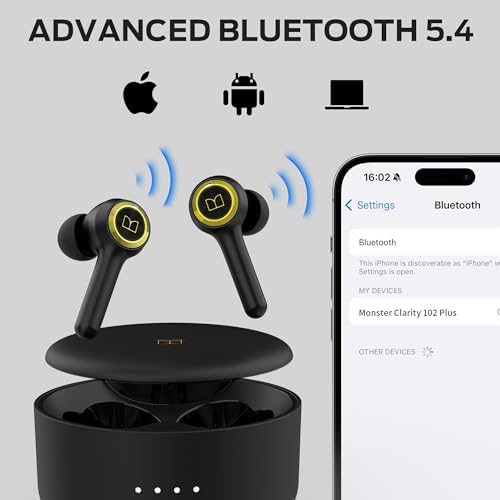 Monster Clarity 102 Plus Wireless Earbuds, - 5