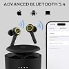 Monster Clarity 102 Plus Wireless Earbuds, Bluetooth Headphones with HiFi Stereo, 4 ENC Mic for Crystal Clear Call, 30H Playtime, Type-C Charging, IPX6 Waterproof in-Ear Ear Buds for Sports (Gold)