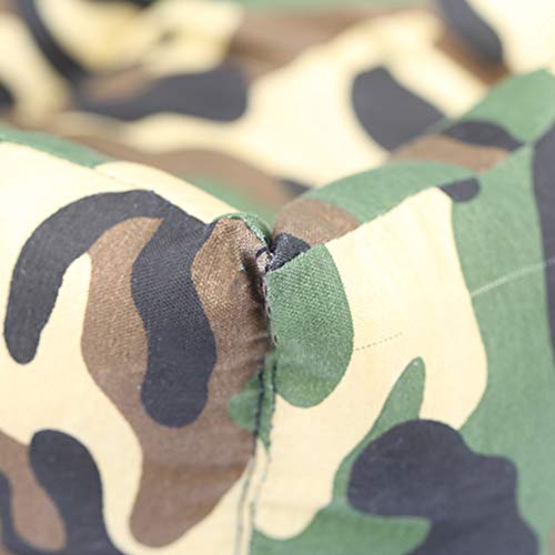 Camuflagem Impresso Cama para Cachorro Inverno Quente Gatos Casas Animais de Estimação ( Verde )- Ta