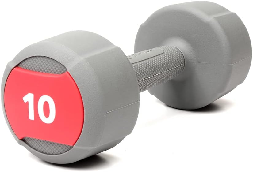 LIFE FITNESS DUMBBELL STUDIO INDIVIDUAL GRIS URETANO 10LB