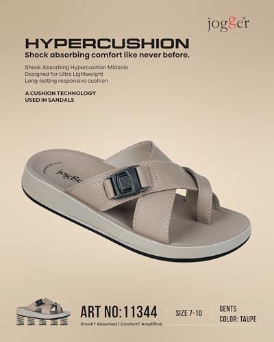 Image of Jogger Sandals (Taupe, UK Footwear Size System, Adult, Men, Numeric, Medium, 10)