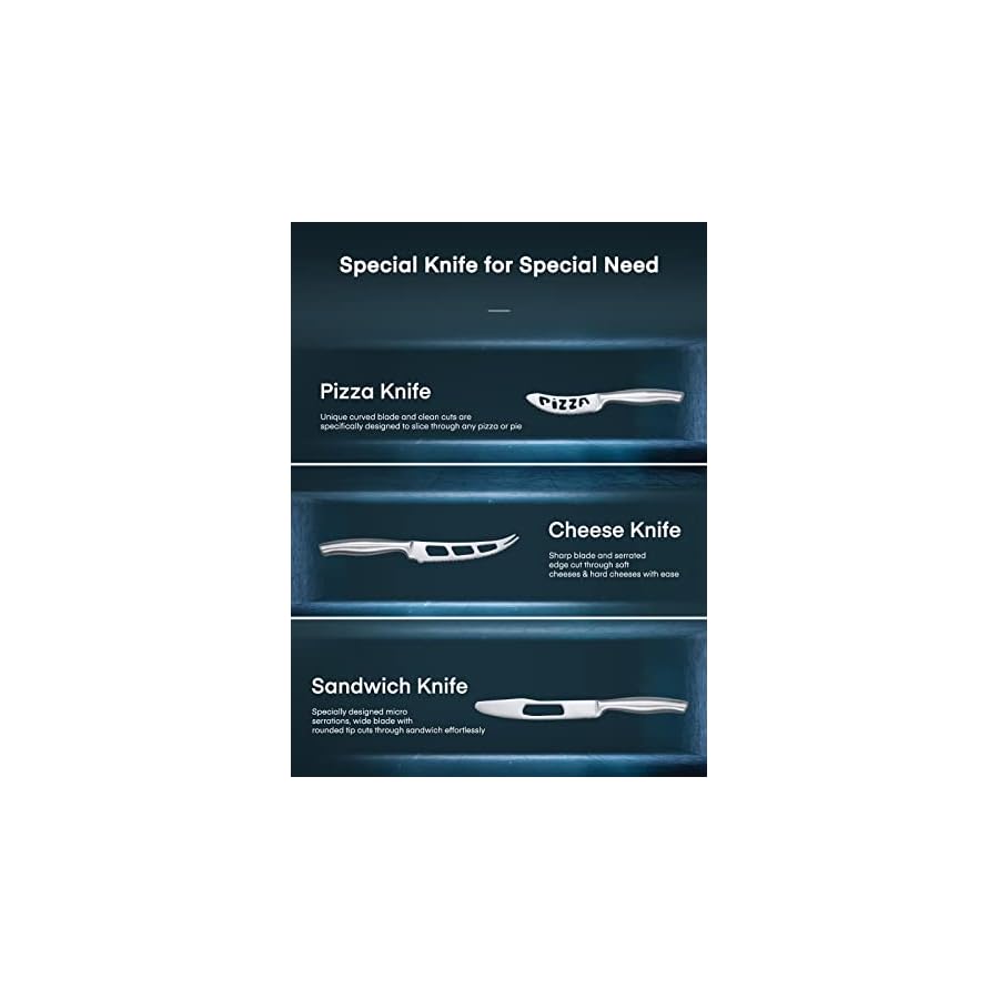 DPerlla-Knife-Set-17-Pieces-Kitchen-Knife-Set-with-Clear-Acrylic-Knife-Holder-Stainless-Steel-Super-Sharp-Chef-Knife-with-Hollow-Handle-in-One-Piece-Design D.Perlla Knife Set, 17 Pieces Kitchen Knife Set with Clear Acrylic Knife Holder, Stainless Steel Super Sharp Chef Knife with Hollow Handle in One Piece Design