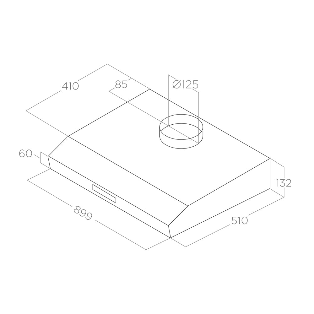 REDÒKASA Pensile per cucina componibile da 90 cm con due ante, realizzata in legno 100% MADE IN ITALY disponibile con o senza cappa (Cappa Inox, Bianco)