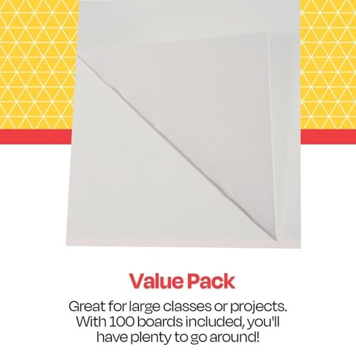 school smart railroad poster board paper 22 x 28 inches 6-ply white pack of 100