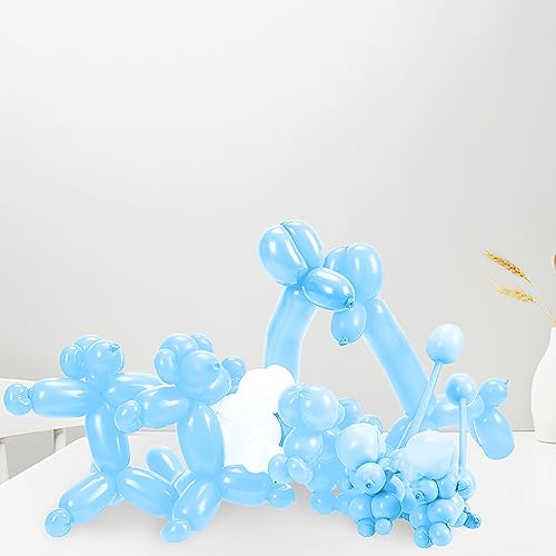 Image of ZNHIS Light Blue 260 Balloons, 50pcs, Twistable Balloon Animals Kit for Graduation, Party Decorations