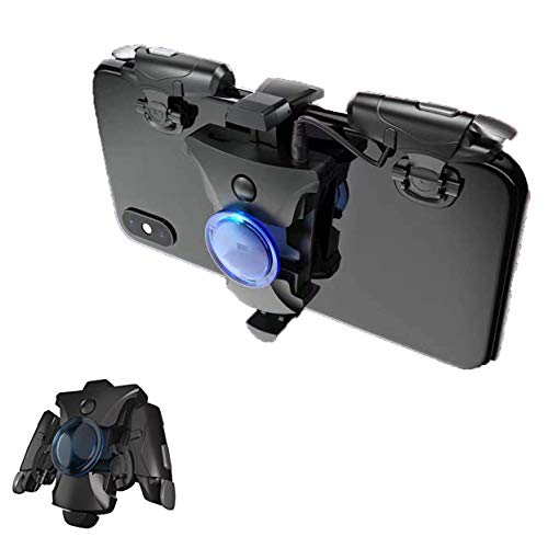 PUBG Mobile Controller(2020 Latest Version), 16 Shots per Second Shooting Triggers, Auto High Frequency Click with L1/R1 Joystick Gamepad for PUBG/Fortnite/Call of Duty, Compatible with Android & iOS