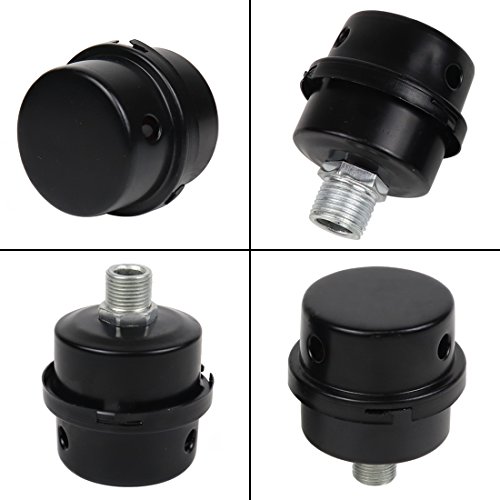 Bbtus Air Compressor Intake Filter, 2 Pcs 16Mm/20Mm Thread Metal Oil-Less Air Compressor Air Filter Silencer Noise Muffler (16Mm) #TOP6