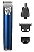 Price comparison product image WAHL 4-in-1 Beard, Hair & Body Trimmer with Ear and Nose Trimmer Attachment in Blue Stainless Steel
