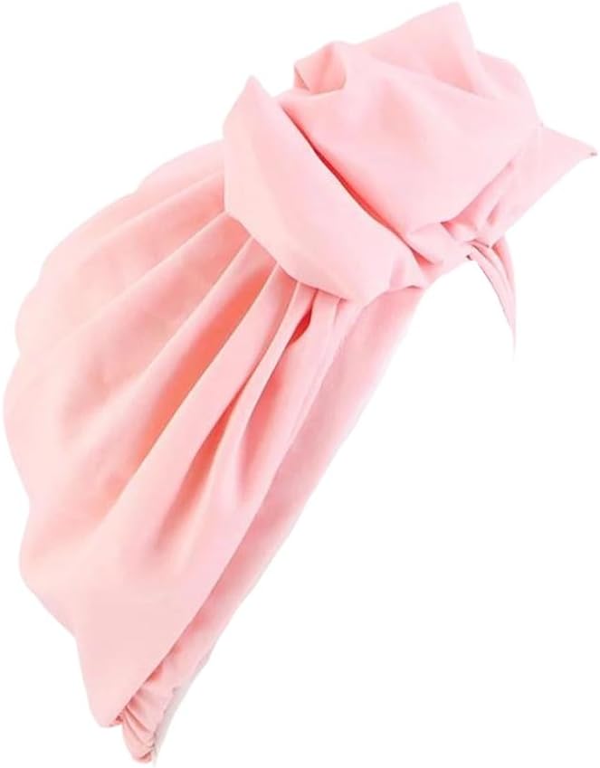 Womens Hijabs African Turban Head Wraps Large Bow Head Scarf Elegant Vintage Flower Muslim Headpiece Cap