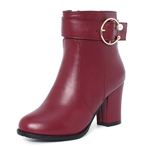 Bottines à talons blocs stables pour marcher sans douleur