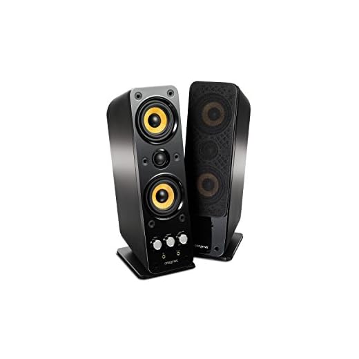 CREATIVE GigaWorks T40 Series II 2.0 Multimedia-Lautsprechersystem mit BasXPort-Technologie, Schwarz