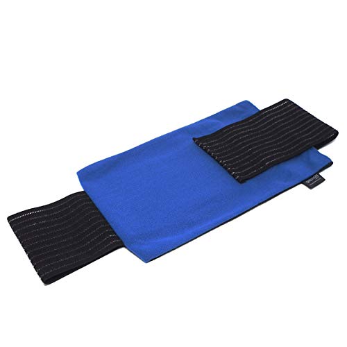 GelpacksDirect - Cubierta de compresión grande con correa elástica (18x30cm) para paquetes de gel frío y caliente (se venden por separado)