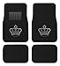 CarsCover King Crown Crystal Diamond Bling Rhinestone Studded Carpet Car SUV Truck Floor Mats 4 PCS