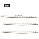 Fret Wire, Guitar Fret Wire 24 Stück Gitarre Weiß Kupfer Bunddraht Bunddraht Set Zubehör für E-Gitarren