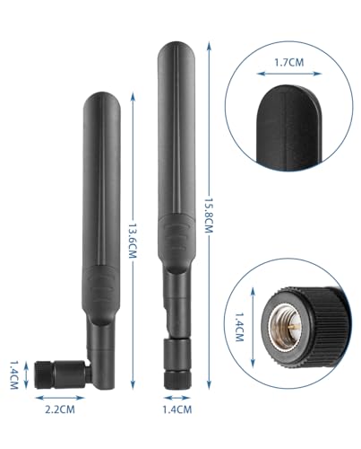 Antenne 4G LTE 8dBi SMA mâle en lot de 4 pour routeur CPE sans fil et modem