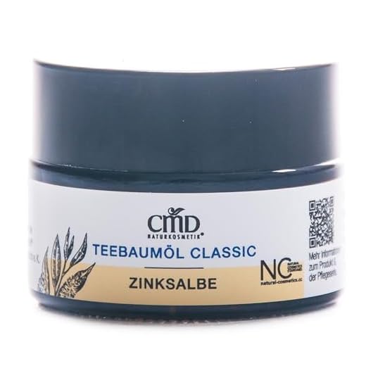 CMD Naturkosmetik Teebaumöl-Zinksalbe für Unreine und Gereizte Haut, 15 ml