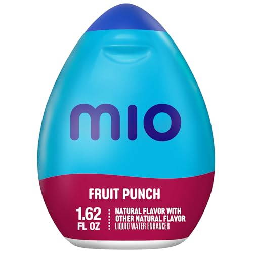 Image of mio Liquid Water Enhancer, Fruit Punch, 1.62 fl oz | Zero Sugar & Zero Calories, Squeeze to Control Flavor Intensity, Water Flavoring for All-Day Hydration, On-the-Go
