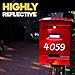 ASSURED SIGNS 3 Inch REFLECTIVE Mailbox Numbers for Outside - 5 Complete Sets 0-9 Numbers - Self Adhesive Vinyl Stickers for Mailbox - Weatherproof White Address Number Decals