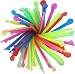 Set of 200 SNO-Cone Straw Spoons! Bright Colors - 8"x.25"- Perfect for Milkshakes, Shaved Ice, Kid's Parties, Root Beer Floats and More!