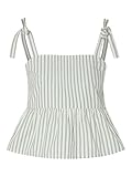 PIECES Pctaelyn Strap Top WVN, Cloud Dancer, M