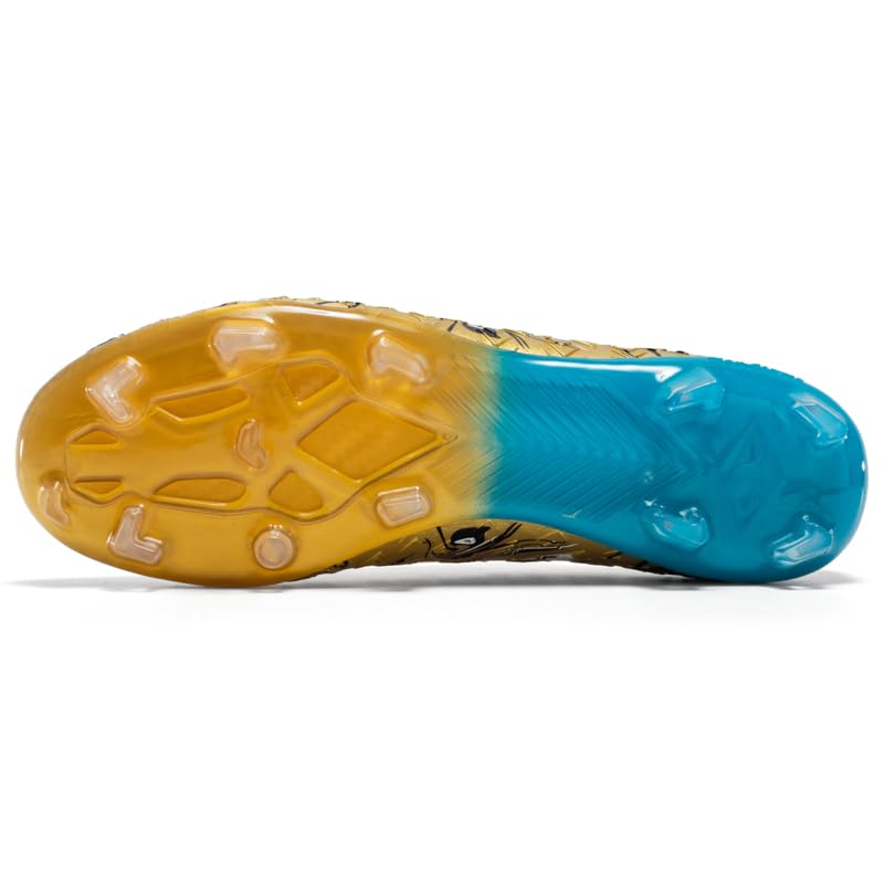 High-top Football Cleats, Professional Soccer Shoes, Laced Sports Cleats, Knitted mesh3