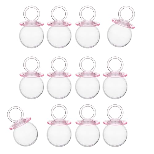 MISUVRSE Pack De 12 Chupete Rellenable Candy Boxes Charm Box Portátil Para Bebés Ducha Y Decoración Accesorios Para Bebé