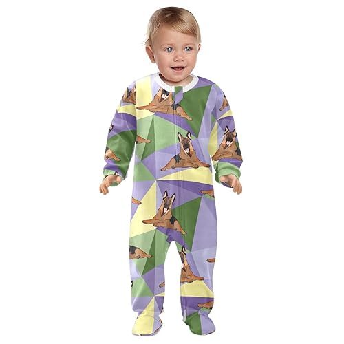 Baby One-Piece Rompers, Newborn To Infant Romper Footies, Different Dogs Doodle2