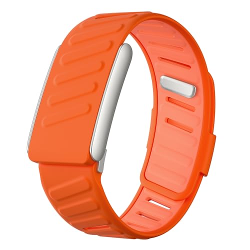 Image of VEMIGON Silicone Sport Band Compatible with Whoop 5.0 One /Peak, Life /MG, Breathable, Adjustable Waterproof Replacement Wristband Strap with Stainless Steel Frame Connector, NOT for Gen 4.0(Band only)