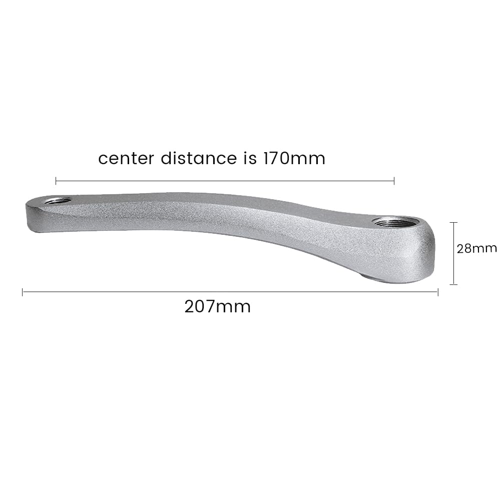 Fdit manivelle de pédalier à trou de diamant Alliage d'aluminium VTT disque de manivelle gauche Fdit manivelle de pédalier à trou de diamant Alliage d'aluminium VTT disque de manivelle gauche