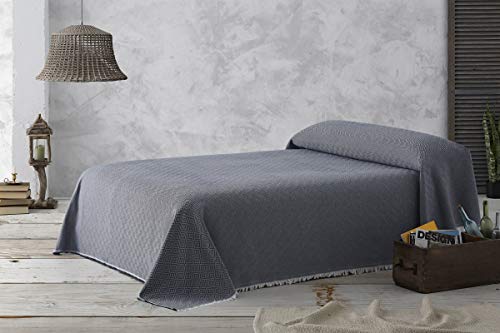 textil-home Throw Blanket Protector sofa DANTE Bed Cover - 130x180 cm - for 1 seater sofa cover, Sofa Cover Protector. Blue - Image 4