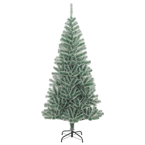 Árbol de Navidad artificial de 210 cm con 300 luces LED integradas y piñas 4