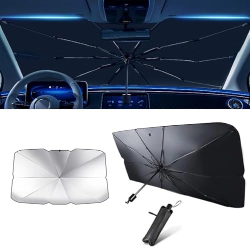 Parasol Parabrisas Delantero para Coche para Land Rover Discovery/Discovery Sport, Parasol Plegable de Coche, Paraguas Luna Delantera, Anti UV Rayos