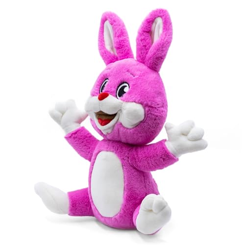Image of Mirada Cute Pink Happy Bunny Soft Toy | Super Cute & Cuddly Plush Rabbit Toy for Kids /Babies | Washable & Lightweight | Best Gift for Rakhi, Return Gifts, Birthday Parties - 25cm