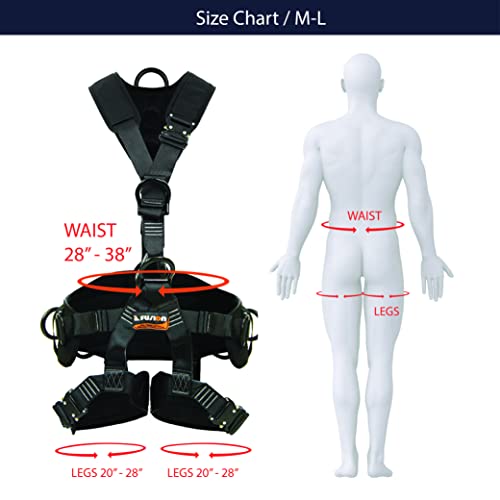 Fusion-Climb-Tac-Rescue-Tactical-Full-Body-EVA-Padded-Heavy-Duty-Adjustable-Zipline-Harness-23kN-Safety-Harness-TCH-603-FLAT-ML