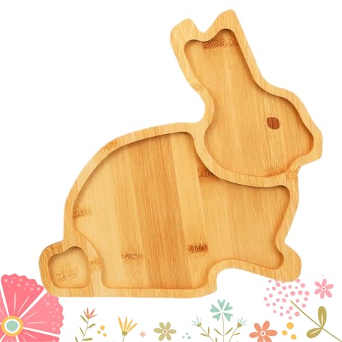 Bandeja para Servir de Pascua | Divertida Tabla de Madera para Servir Embutidos, quesos, para Alimentos, postres, Galletas, Pasteles, Aperitivos, Primavera, Vacaciones, decoración de Mesa