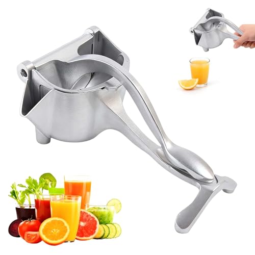 Zitronenpresse Handpresse, 2025 Neu Zitruspresse Manuell, Obstpresse Durchmesser Lemon Squeezer, Schweres Saftpresse Manuell für Bar, Küche, Restaurant, Langlebig (1 Pcs)