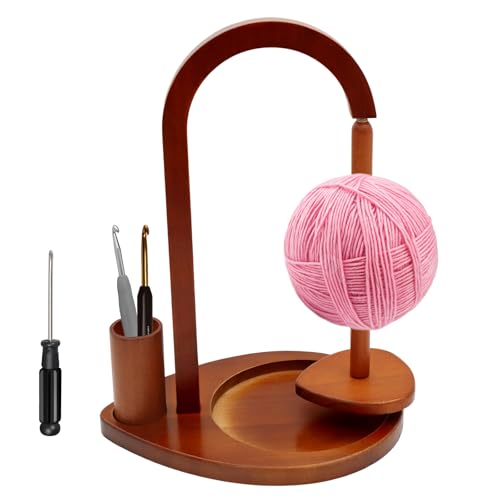 ZYNERY Holz Wollabwickler Rotierend – Magnetischer...