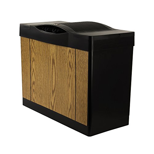 AIRCARE 4DTS 300 Variable-Speed Console-Style Evaporative Humidifier, Light Oak, Black Trim