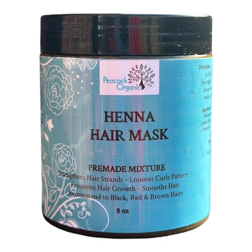 Mehndi Henna Hair Mask - Ayurvedic Herbs Hair Conditioning - Strengthen Hair Treatment - Nourish Your Hair Naturally with Our Premade Henna Hair Mask 8oz