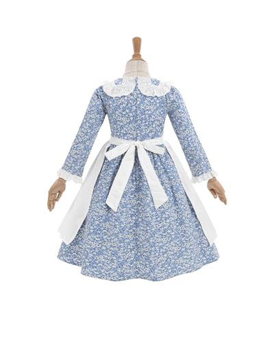 Disfraz Colonial Niñas Laura Ingalls Wilder con Delantal miniatura 2