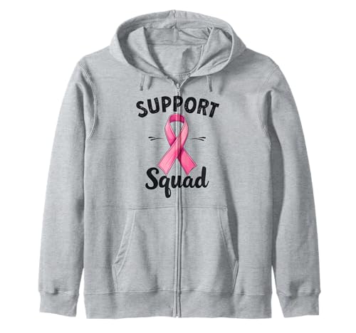 Cancer Support Squad - Sensibilisation au cancer du poumon du sein Sweat à Capuche