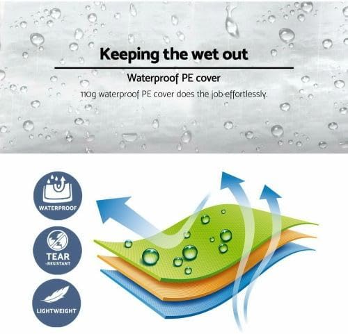 Miniatura 2 de Tienda de campaña para fiestas de 10 x 30 pies con 8 paredes laterales extraíbles para fiestas, bodas, barbacoas, tienda de campaña impermeable para