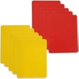 Toyvian Referee Cards: 10 Pcs PVC Soccer Referee Kit - Lightweight and Compact - Red Yellow Judge Cards for Sports Game Competition Soccer Volleyball Baseball (4.32X3.14X0.08in)