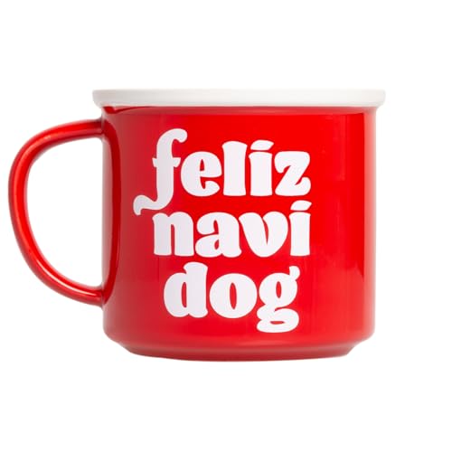 Pearhead Feliz Navidog Christmas Mug 15 oz