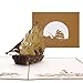 Imagen de Tarjeta desplegable de velero con diseño de cuatro masters