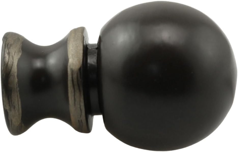 2PCS Brown Ball Lamp Finial Cap Knob Lighting Lamp Finials Lamp Finial Small Spherical Lamp Finishes for Lamp Shade Holder, Table Lamps, Floor Lamps, Lamp Topper Knob