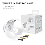 KSIEE Universal Speaker Mount, Round Shelf Organizer for Echo Dot 5th/4th Gen, Google Nest, Space-Saving Holder with Reserved Charging Port (White) - Image 6