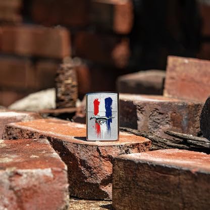 Encendedor Zippo personalizado con diseño Mustang miniatura 4