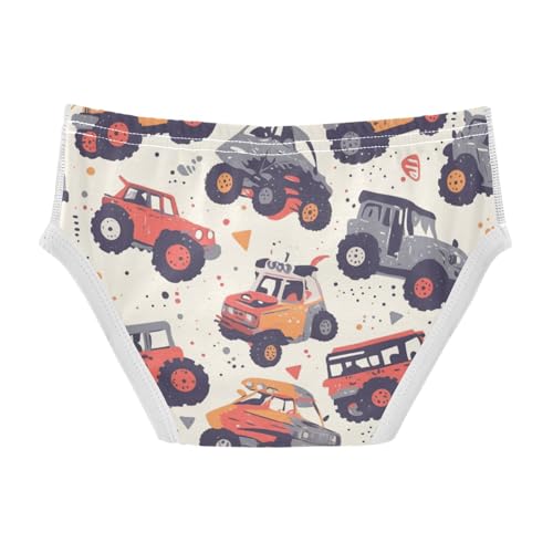 KLL Hand Drawn truck Car Pattern Boys Toddler Comfort Training Underwear Cute Undies2