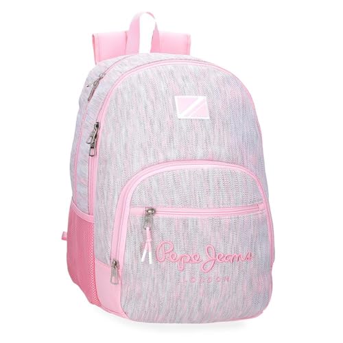 Pepe Jeans Miri Mochila Escolar Adaptable a Carro Rosa 32x44x22 cms Poliéster 30,98L by Joumma Bags